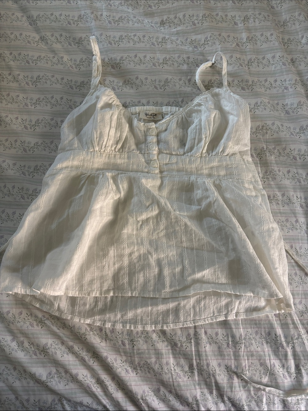 John Galt (Brandy Melville) white tank-top